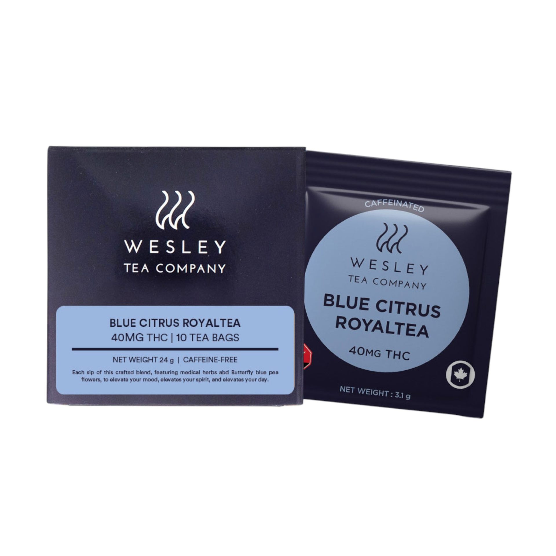 Tea-Photoroom (1) Wesley Tea 40mg THC (10 Pack) - Image 1