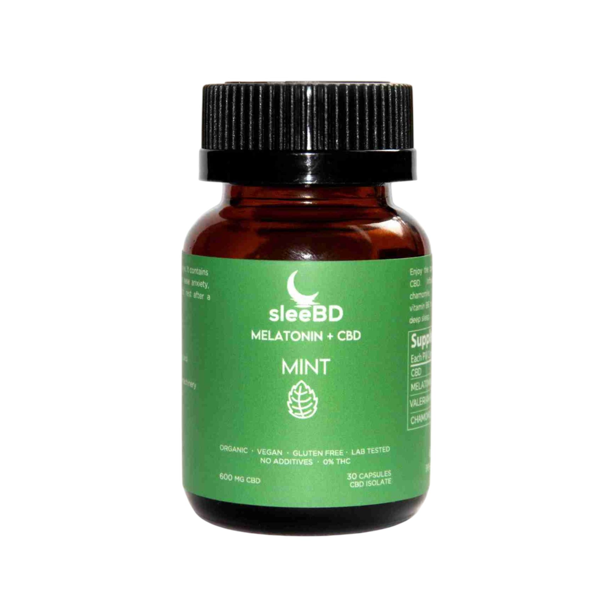 mint-Photoroom SleeBD – Mint Capsules (600 mg CBD) - Image 1