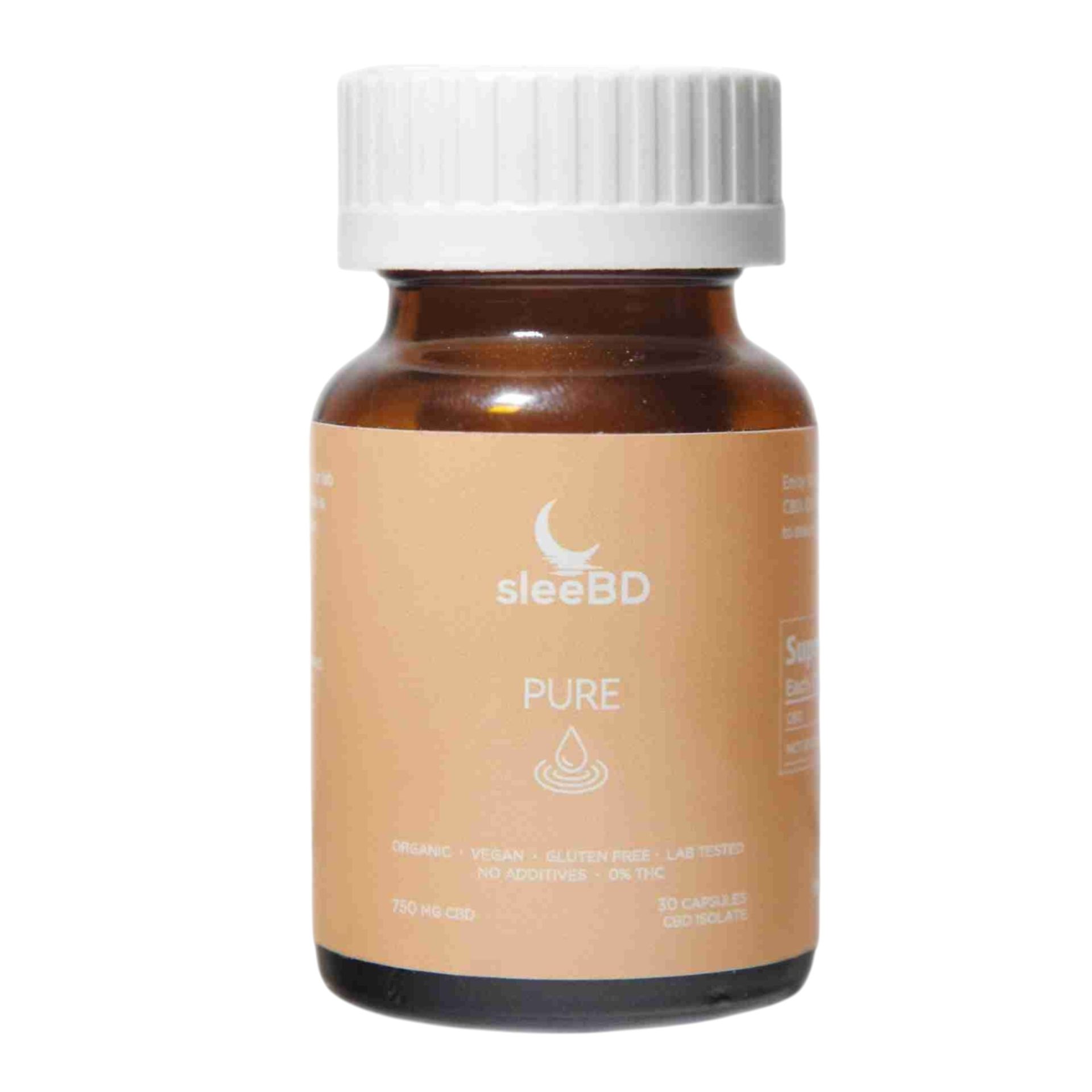 pure bd-Photoroom SleeBD – Pure Capsules (100% CBD Isolate) - Image 1